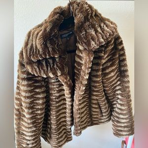 Faux fur jacket